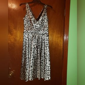 Ladies v cut strap dress.